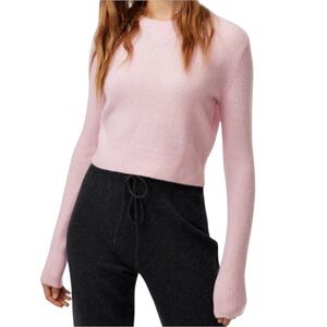 Aritzia Light Pink Crew Neck Sweater